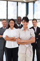 Vertical portrait of a female business leader