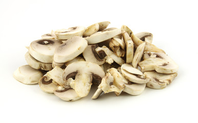 Sliced mushrooms