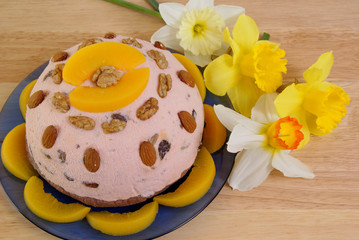 sweet cream-cheese dish eaten at Easter