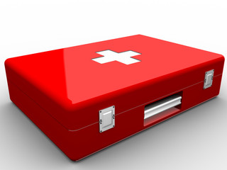 Red aid kit