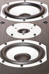 Close up of the two audio speakers