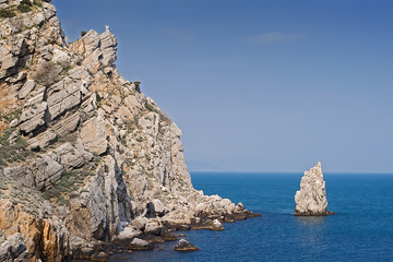 picturesque mountains and the black sea