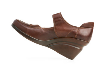 Woman shoes isolated on the white background
