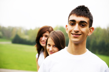 Fototapeta premium Group of teenagers