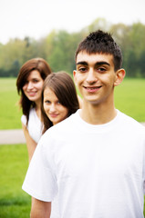 Fototapeta premium Group of teenagers