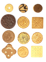 cakes collection isolated on white background