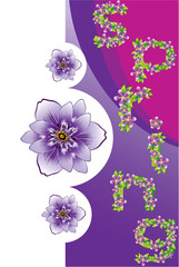 spring floral card