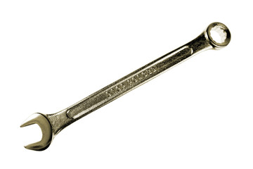 Spanner isolated over white background
