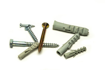 Schrauben Duebel, screws and anchors