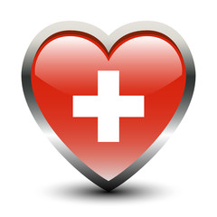 Obraz premium Heart Shape Medical Sign Icon