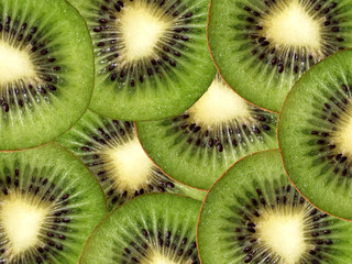 Slices of kiwi background