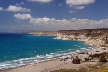 Fototapeta na wymiar chypre plage de kourion