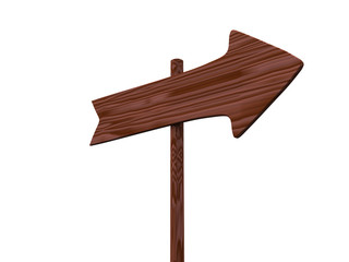 wooden signpost