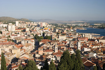 Sibenik, Croatia - tourist city by the Adratic sea