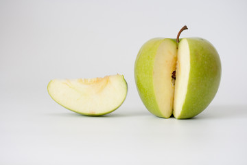 Juicy green an apple