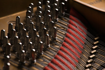 grand piano close-up