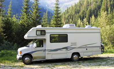 RV in the wilderness