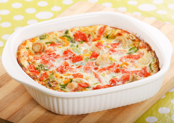 Omelette with vegetables