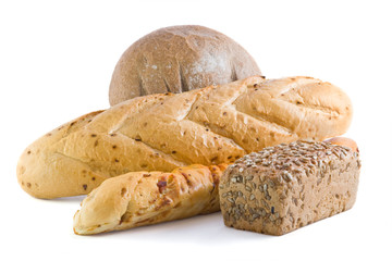 Loaves of the fresh bread