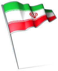 Flag pin - Iran