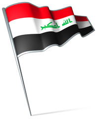 Flag pin - Iraq