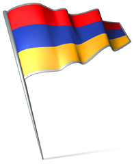 Flag pin - Armenia