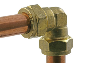 close up compression elbow
