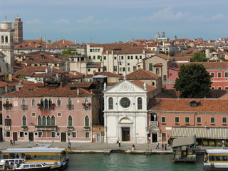 Fototapeta na wymiar Venecia desde el aire