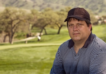 Male golfer Portrait