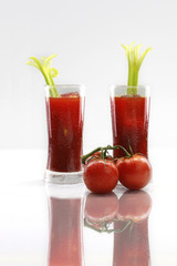 Bloody mary or tomato juice