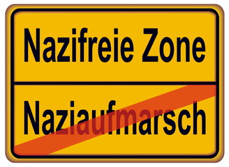 Nazifreie Zone – friedfertige Demonstration