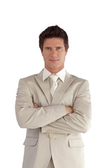Businessman with folded arms