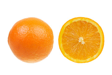 Orange isolated over white