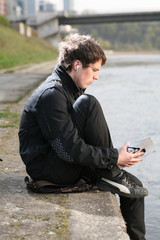 Reading by the river