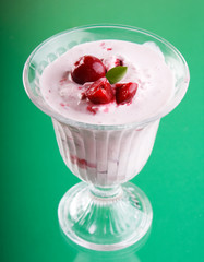 ice-cream with cherry