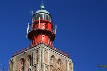 Fototapeta na wymiar Alter Leuchtturm Westkapelle