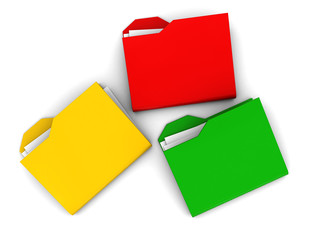 colorful folder symbols