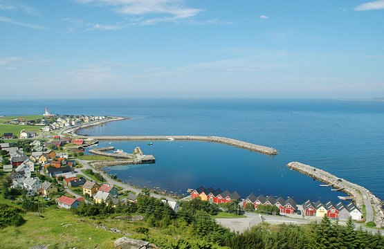 Alnes, a costal village, on God&oslash;y close to &Aring;lesund, Norway