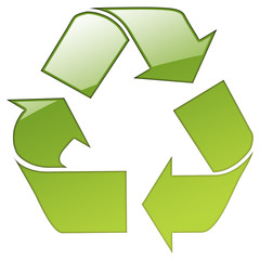 green recycle sign
