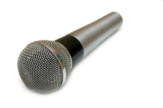 microphone on white