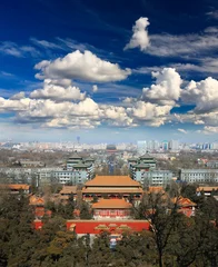 Fototapeten Die Luftaufnahme der Stadt Peking © Gary