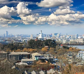Foto op Plexiglas De luchtfoto van Beijing City © Gary