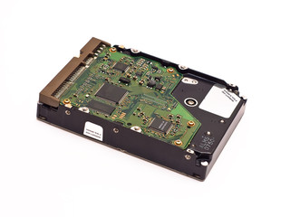 Hard disk drive isolated on white