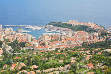 Fototapeta na wymiar Monte Carlo / Monaco Widok z La Turbie