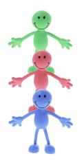 Smiley Rubber Figures
