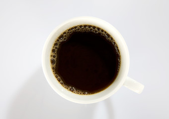 kaffeetasse von oben