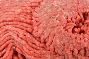 Close view of ground beef