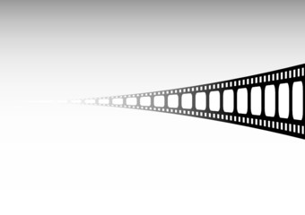 Film strip perspective view vector illustration
