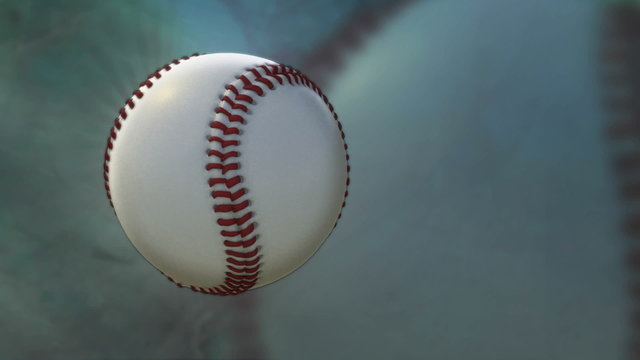 Spinning baseball background
