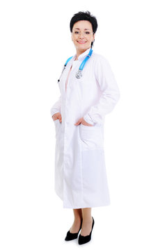 Mature successful female doctor